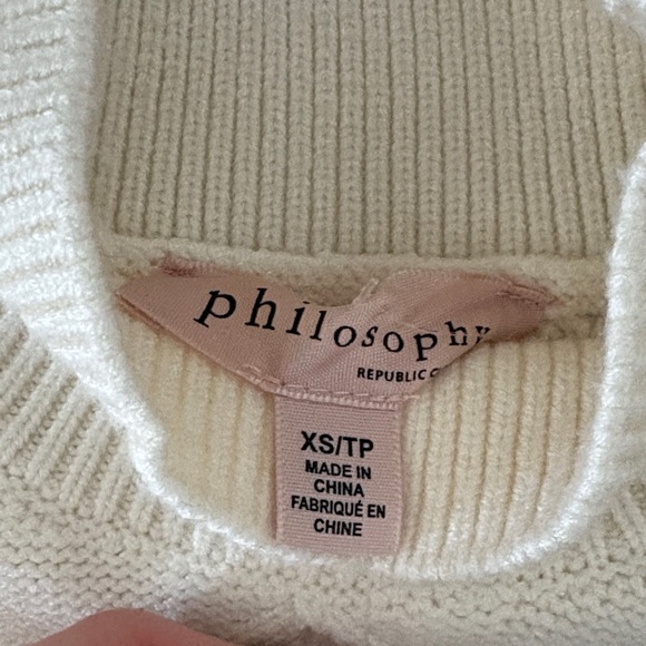 Philosophy Cream Sweater - Picture 2 of 10